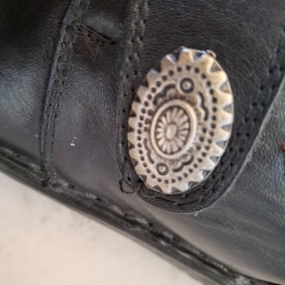 Volks Walkers Black Leather Velcro Comfort Shoes | EU 42 (US 11) - Picture 4 of 7